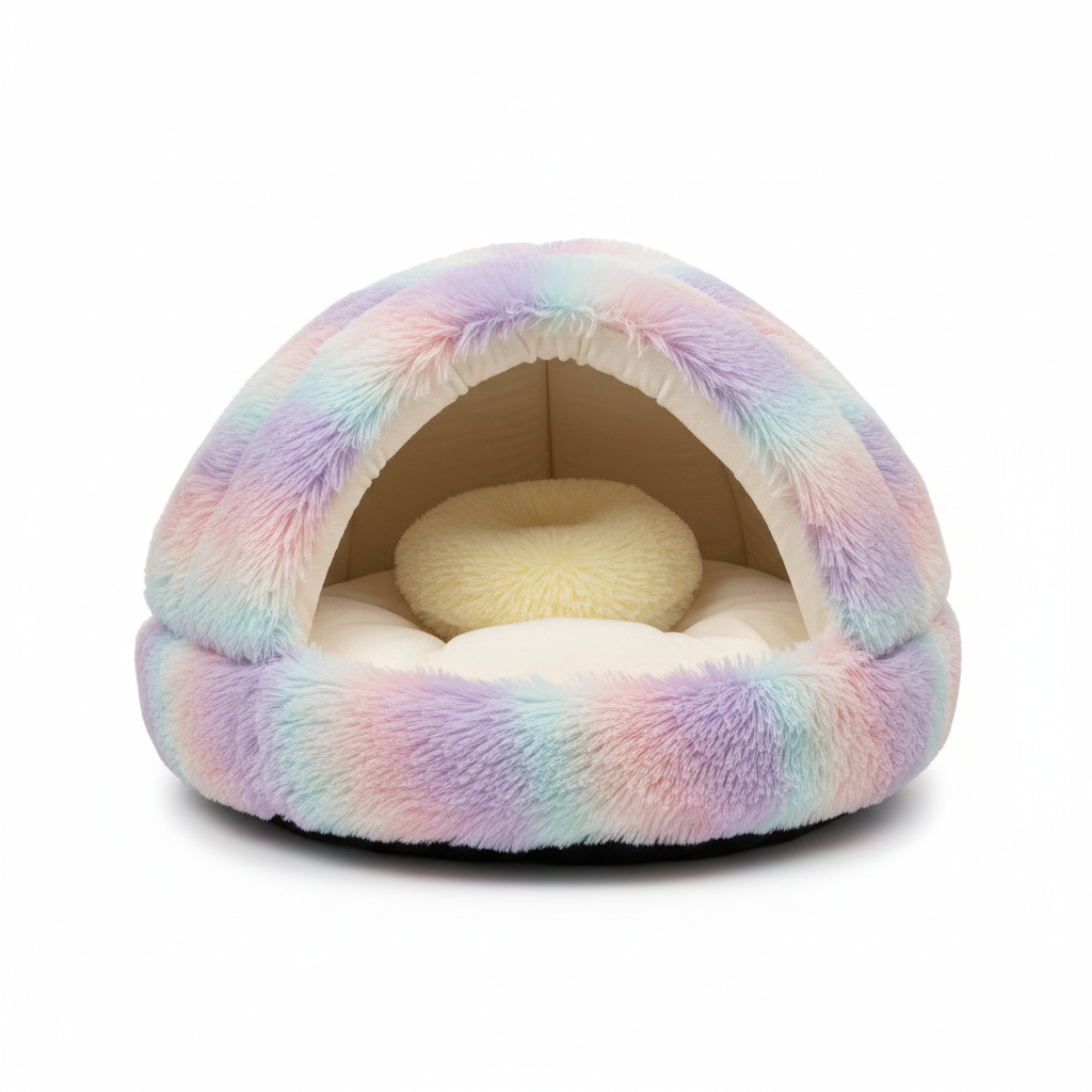 Plush Donut Cat Bed – Super Soft